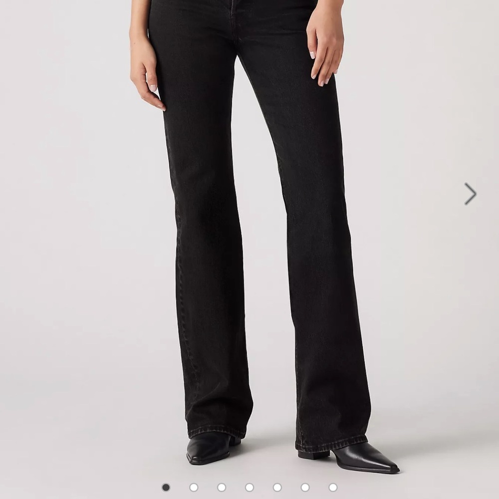 Levi's Women's Black wedgie bootcut jeans